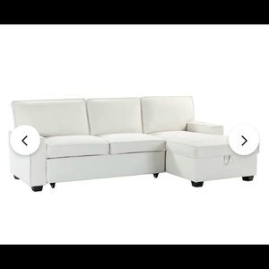 Brand new sectional sofa with storage and pull out bed.  Never used.